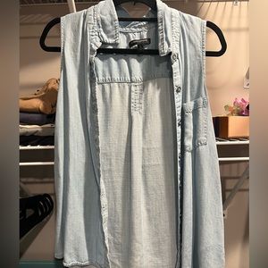 Banana Republic denim tank